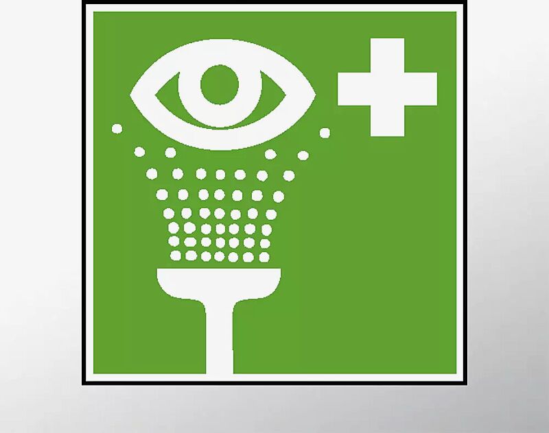 Kennzeichnung "Augenspüleinrichtung"