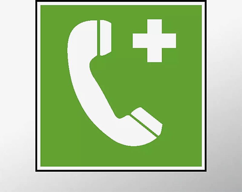 Kennzeichnung NOTRUFTELEFON