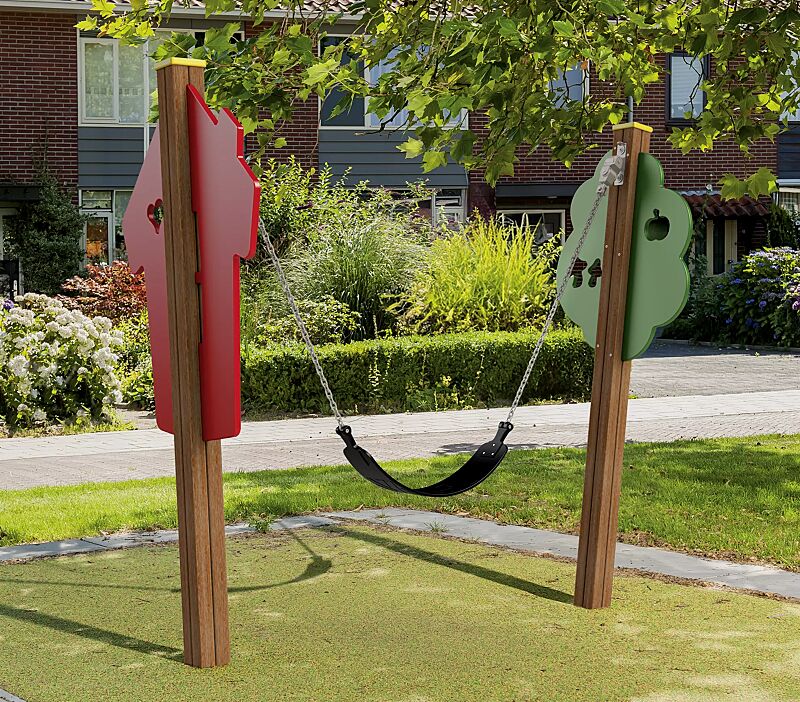 Kleinkindschaukel SWEETY mit flexiblem Schaukelsitz aus Gummi