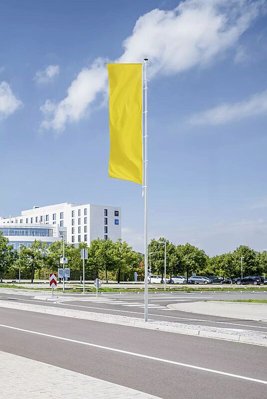 Konischer Aluminium-Fahnenmast MACON mit Teleskopausleger
