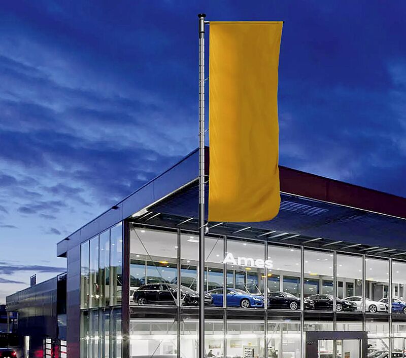 Aluminium-Fahnen-Lichtmast BRIGHTLIGHT