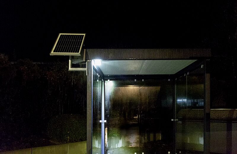 LED-Solar-Wartehallenbeleuchtung KLSS