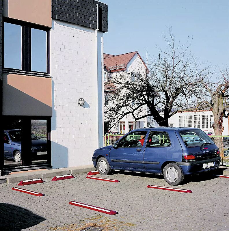 Leit- und Radstopbalken TIGRIS in rotbraun