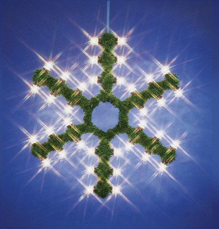 Lichtmotiv EISKRISTALL, zur Wandmontage