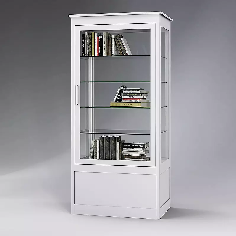 oeffentlicher-buecherschrank-embrun__shoKAT0077707 Öffentlicher Bücherschrank EMBRUN, Breite 900 mm, mit einteiliger Drehflügeltür, vorn öffnend, in RAL 9016 verkehrsweiß