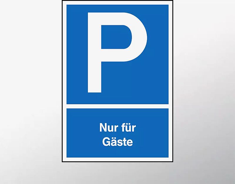 Parkplatz-Reservierungsschild "Nur für Gäste"