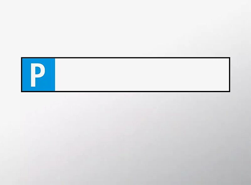 Parkplatzschild - ZUR SELBSTBESCHRIFTUNG