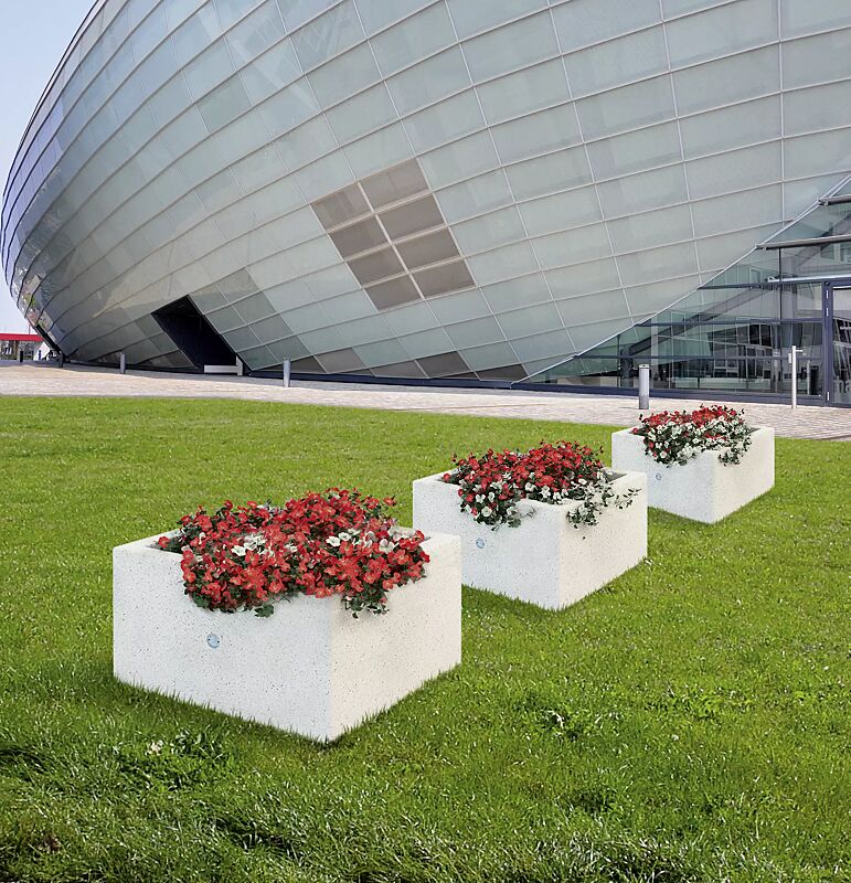 pflanzbehaelter-kubb__shoKAT0058506 Pflanzbehälter KUBB MONO aus Beton, in Granitoptik weiß