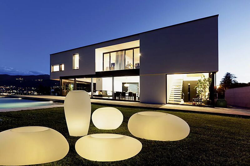 Pflanzbehälter MALUR-LIGHT, transluzent beleuchtet