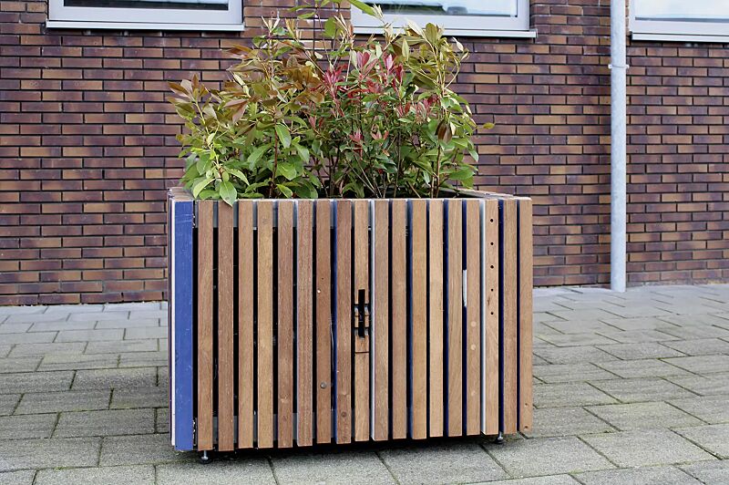 Pflanzbehälter SECUNDO RELIEVO, 500 Liter, Stahlteile verzinkt