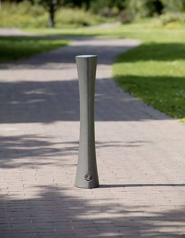 Poller AMORA (3p-Technologie), Verriegelung mittels Dreikantschraube, in DB 703 eisenglimmer