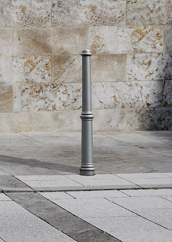 Poller ANTIKE I, ohne Reliefstruktur, in RAL 7016 anthrazitgrau