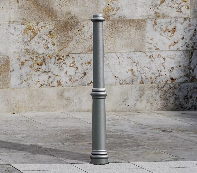 Poller ANTIKE I, ohne Reliefstruktur, in RAL 7016 anthrazitgrau