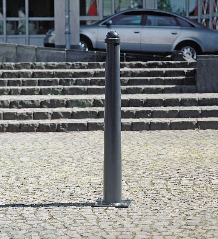 Poller KATALONIA ohne Ringtaille, zum Aufdübeln, in RAL 7021 schwarzgrau