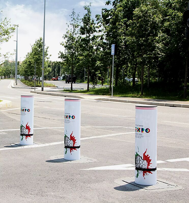 Poller KEMBS, mit individueller Pollerhülse