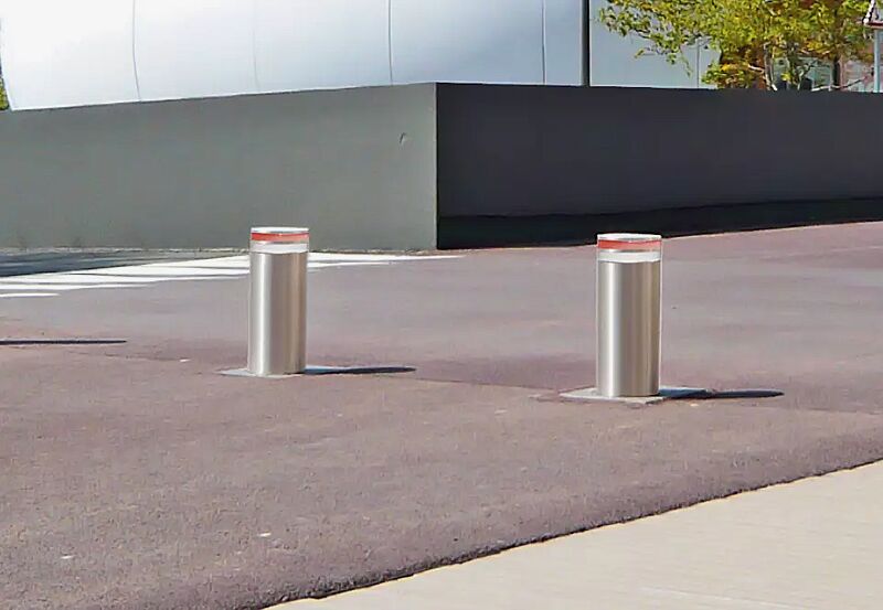 Poller KEMBS, mit Pollerhülse aus Edelstahl