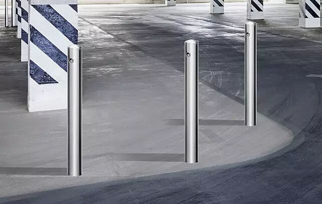 Poller LOKI aus Edelstahl, Ø 76 mm