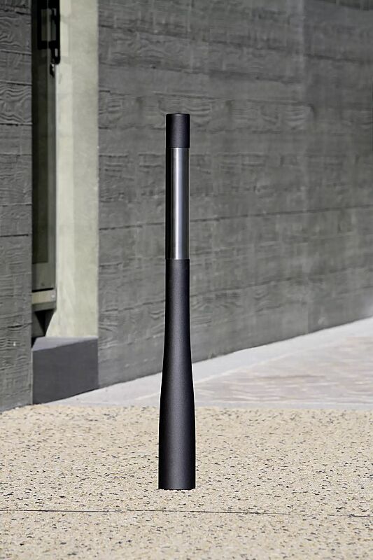 poller-orapost__shoKAT0056873 Poller ORAPOST mit Edelstahl-Element, in RAL 7021 schwarzgrau