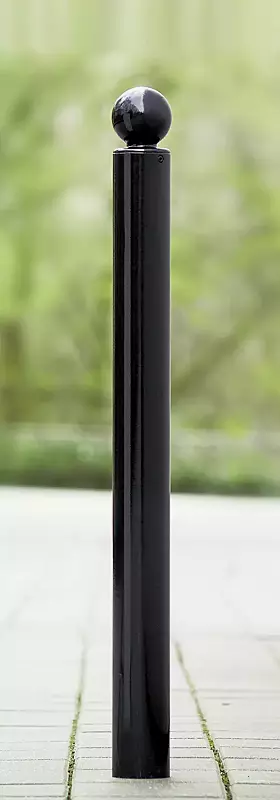 Poller PETALIT in RAL 7021 schwarzgrau