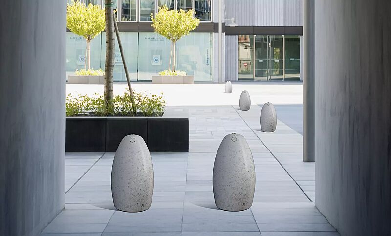 poller-plutone__shoKAT0037079 Poller PLUTONE aus rekonstituiertem Marmor geschliffen, in weiß carrara