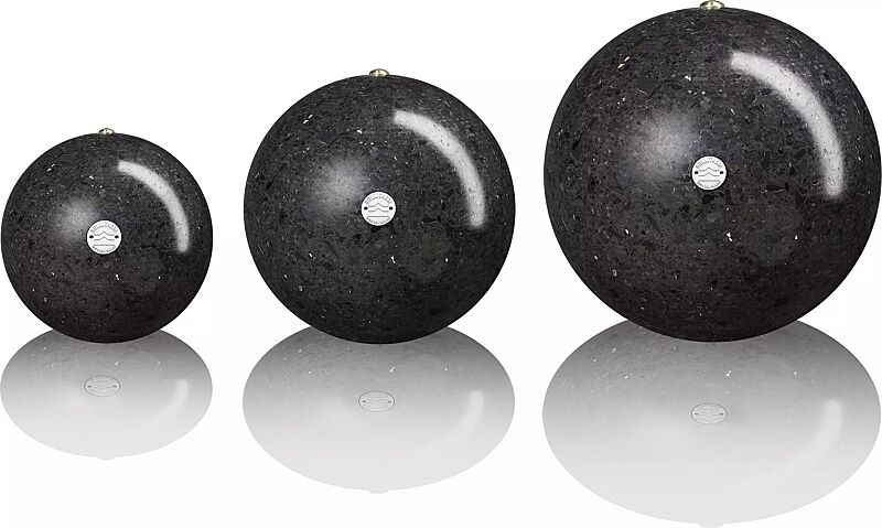 poller-sfera__shoKAT0037180 Poller SFERA aus rekonstituiertem Marmor geschliffen, in schwarz ebano