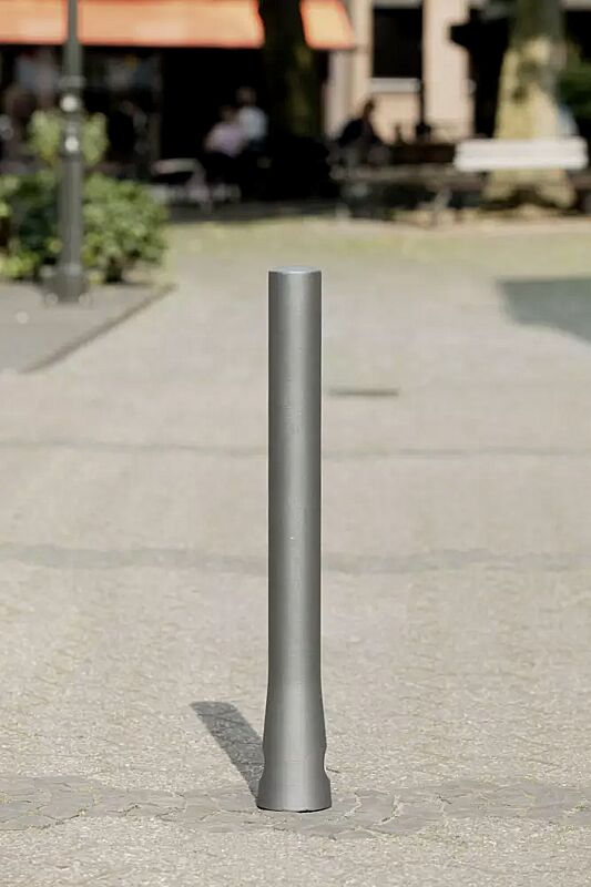 poller-taranis__shoKAT0057481 Poller TARANIS (3p-Technologie), ohne Rillen, konisch, Verriegelung mittels Sechskantschraube, in RAL 9006 weißaluminium