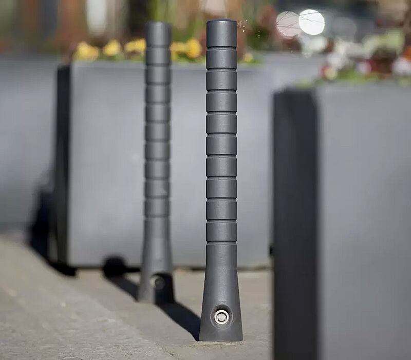 Poller TARANIS (3p-Technologie) mit zehn Rillen, konisch, Verriegelung mittels Sechskantschraube, in DB 703 eisenglimmer