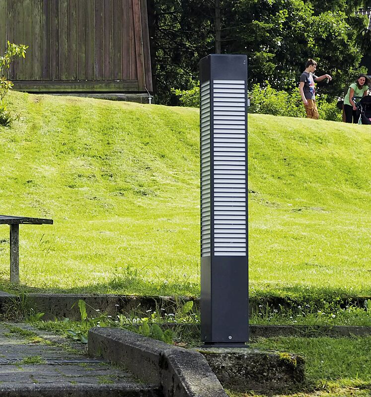 Pollerleuchte DIEST, Höhe 900 mm, großer Lichtaustritt