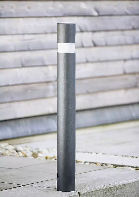 Pollerleuchte IXELLES, mit 3p-Technologie, in DB 703 eisenglimmer