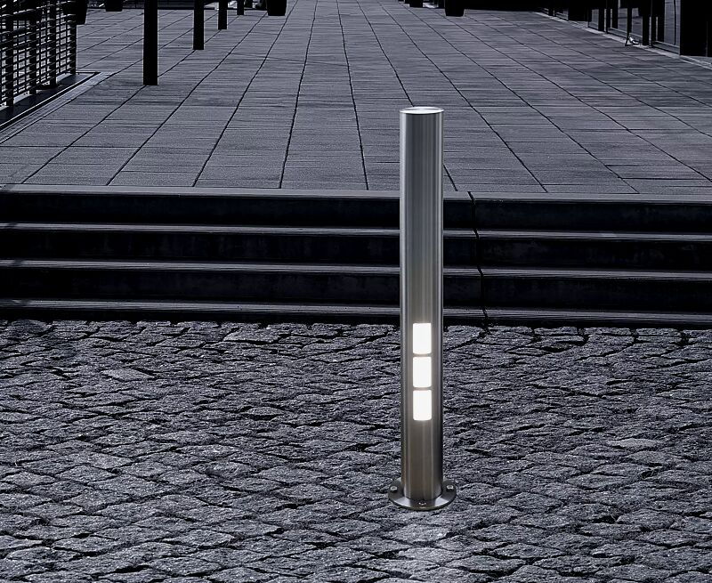 Pollerleuchte JETTE aus Edelstahl