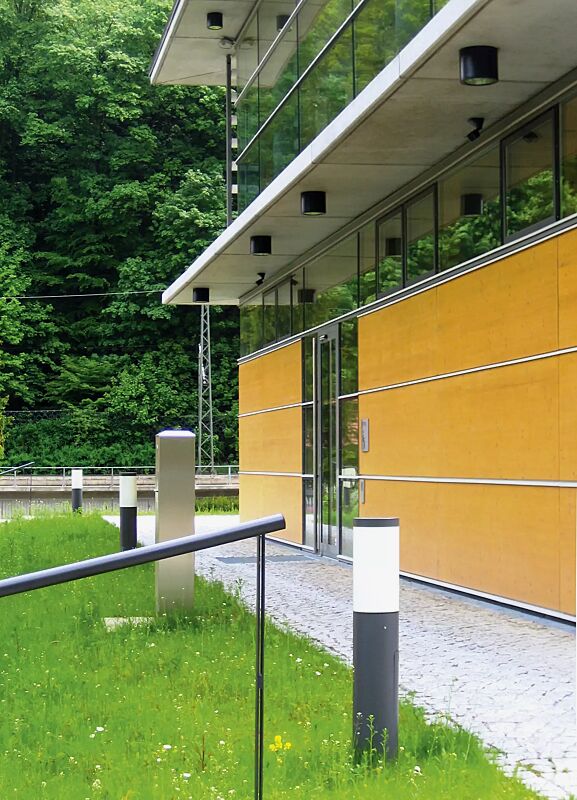 Pollerleuchte KLARA, mit Abdeckung Plexiglas opal, umlaufend