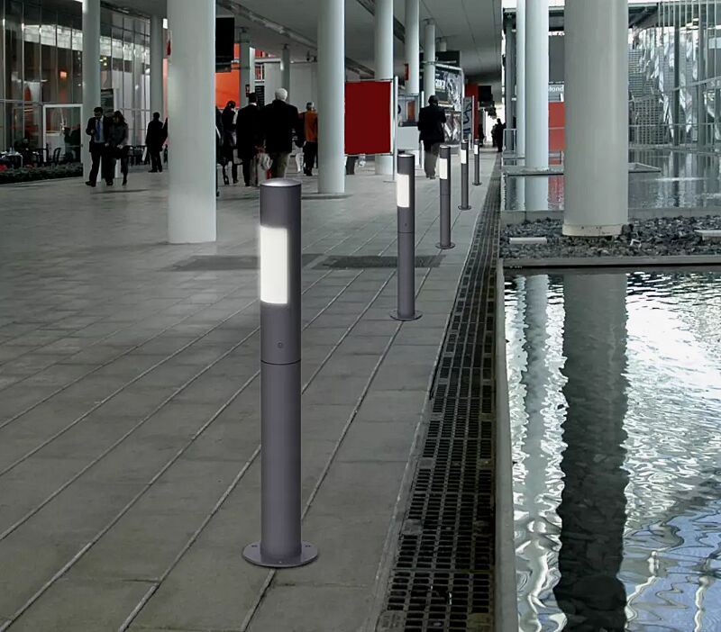 Pollerleuchte SAGUNT mit einseitigem Lichtaustritt, Höhe 900 mm