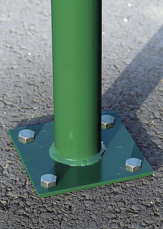 Detail: Fußplatte zum Aufdübeln (Mehrpreis)