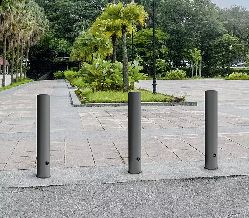 rammschutzpoller-mazan__shoKAT0071701 Rammschutzpoller MAZAN, Ø 152 mm, herausnehmbar, in RAL 7016 anthrazitgrau