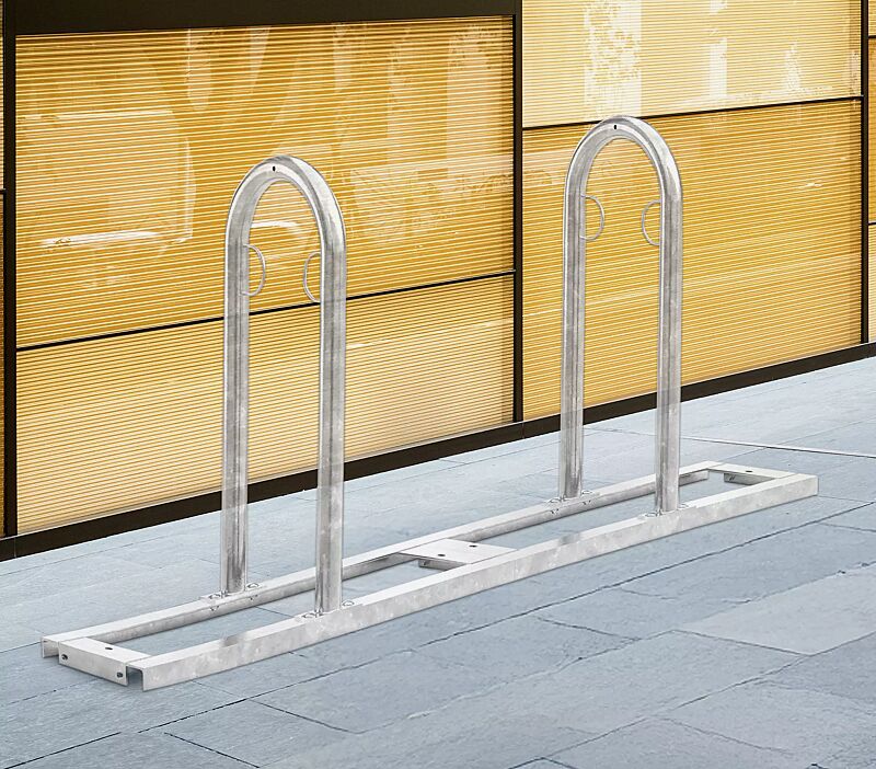 Reihenanlehnbügel ARVADA, 2 Anlehnbügel, feuerverzinkt