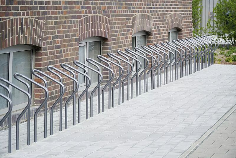 reihenanlehnbuegel-largo__shoKAT0072107 Reihenanlehnbügel LARGO einseitig, in RAL 9006 weißaluminium