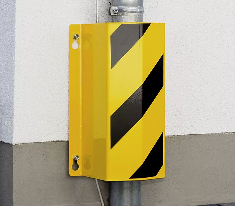 Rohrschutzbügel AUTUN, Höhe 500 mm, in RAL 1023 verkehrsgelb