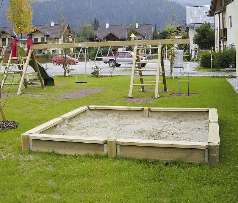 Sandkasten SANDMANN, L x B x H: 3000 x 3000 x 300 mm