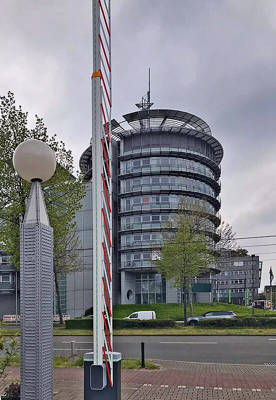 Schrankenanlage BUSSET mit Hängegittermodul