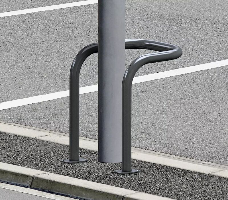 Schutzbügel BONO, zum Aufdübeln, Breite 550 mm, in DB 703 eisenglimmer