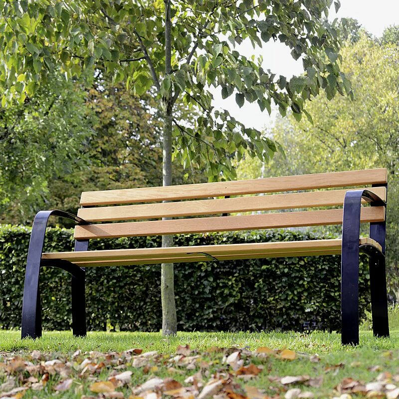 seniorenbank-caserta__shoKAT0040059 Seniorenbank CASERTA mit Rückenlehne und Armlehnen, mit Hartholzbelattung, unbehandelt