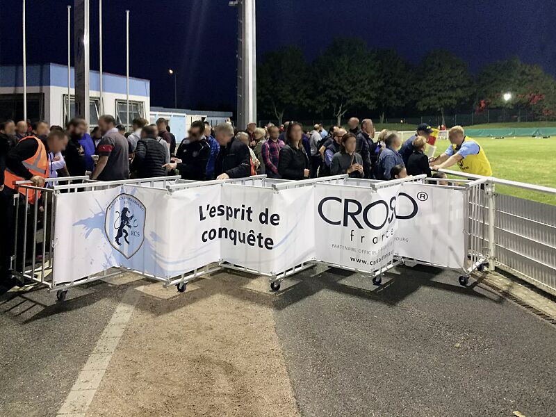 Sicherheitsabsperrung SIERRO, Werbebanner (auf Anfrage)