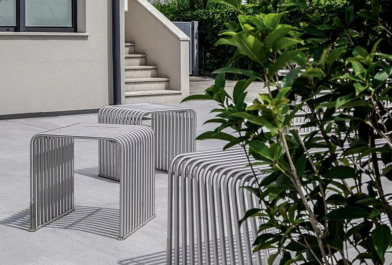 Sitz ANZIO aus Edelstahl