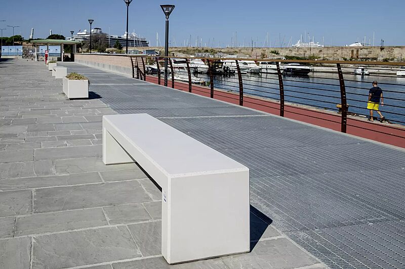 sitzbank-andromeda__shoKAT0071774 Sitzbank ANDROMEDA ohne Rückenlehne, Beton mit transparenter Beschichtung in naturweiß - 18