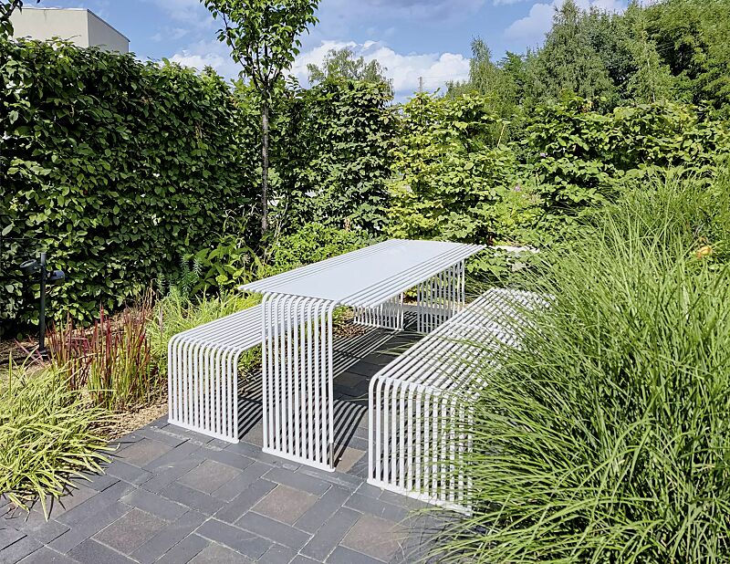 sitzbank-anzio__shoKAT0067936 Sitzbank ANZIO ohne Rückenlehne und Tisch ANZIO in RAL 9003 signalweiß