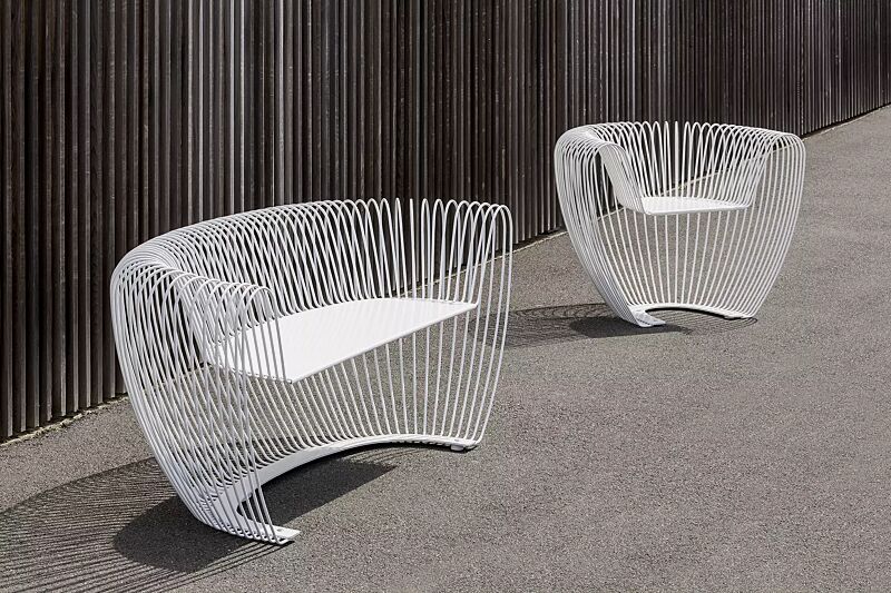 sitzbank-bubble__shoKAT0051052 Sitz und Sitzbank BUBBLE in RAL 9010 reinweiß