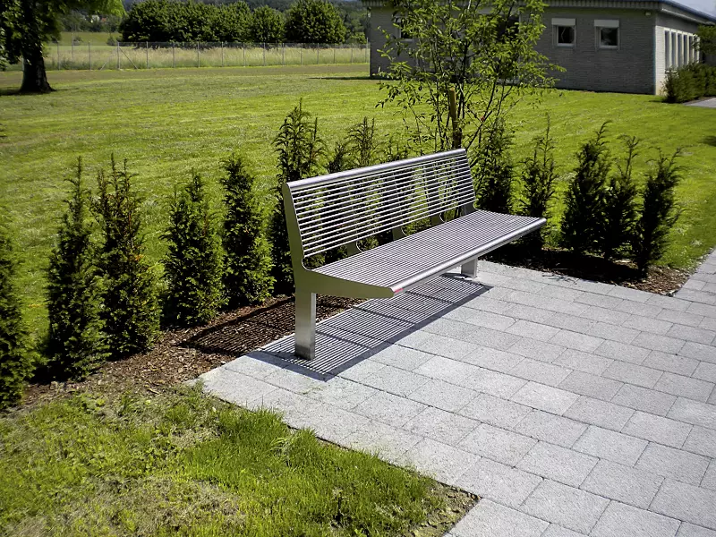 sitzbank-carpi__shoKAT0029413 Sitzbank CARPI mit Rückenlehne, Breite 1800 mm, gerade Ausführung