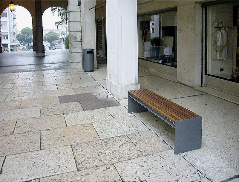 sitzbank-cima__shoKAT0009201 Sitzbank CIMA ohne Rückenlehne, mit Hartholzbelattung, Stahlteile in RAL 7016 anthrazitgrau