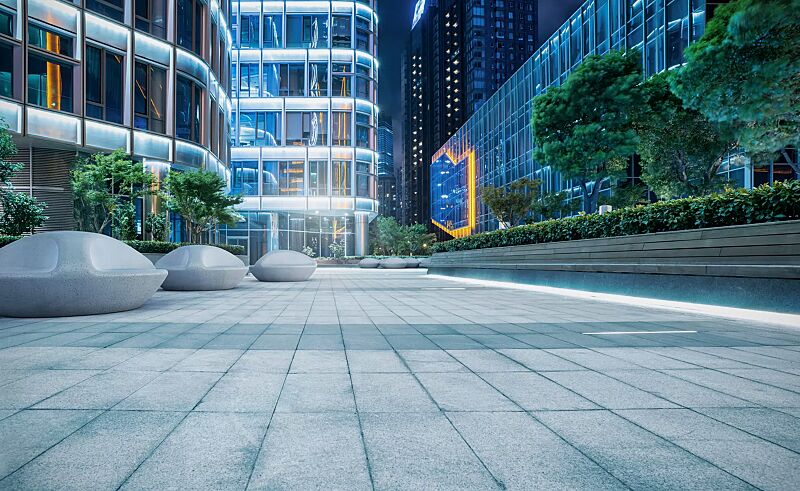 Sitzbank DNA aus Beton, in Granitoptik weiß