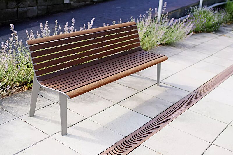 sitzbank-emau__shoKAT0064779 Sitzbank EMAU mit Rückenlehne, mit Jatobaholzbelattung